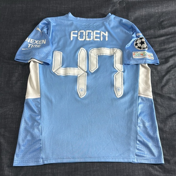 Puma Other - Manchester City #47 Phil Foden 2021-22 Puma Home Jersey